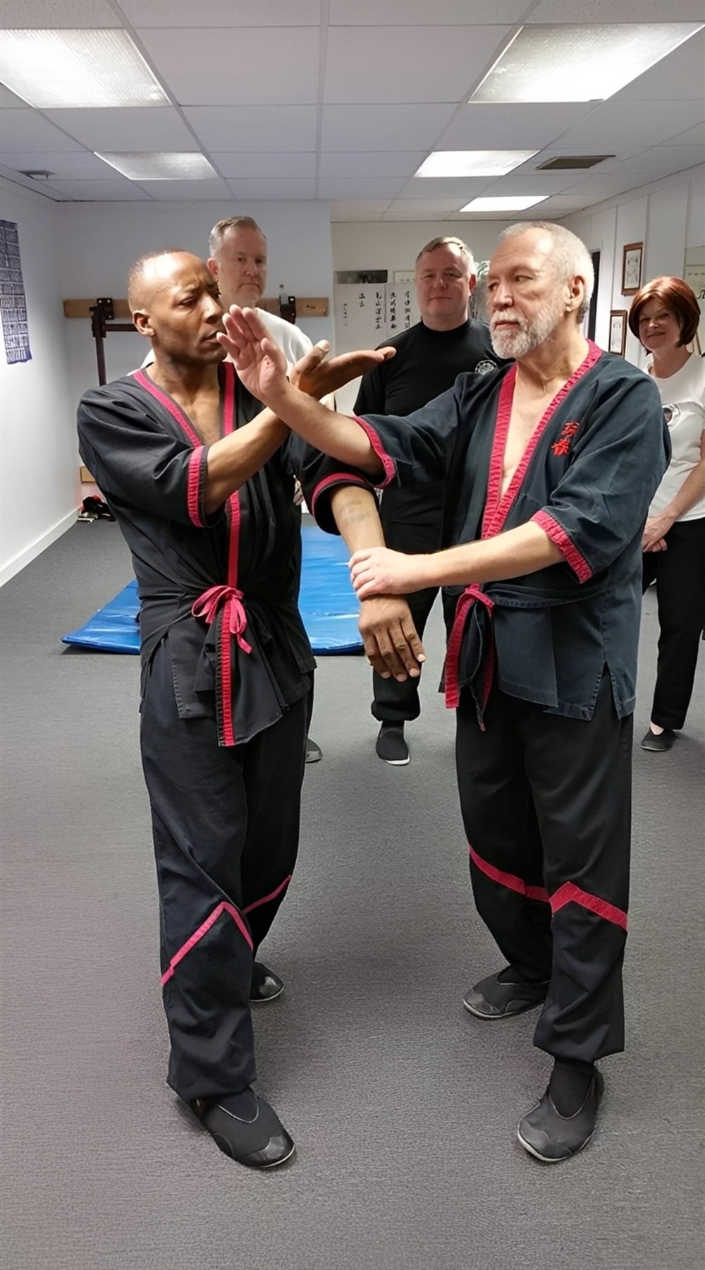 Sifu Darrell Taylor Sr. training with Sifu Mike Adams