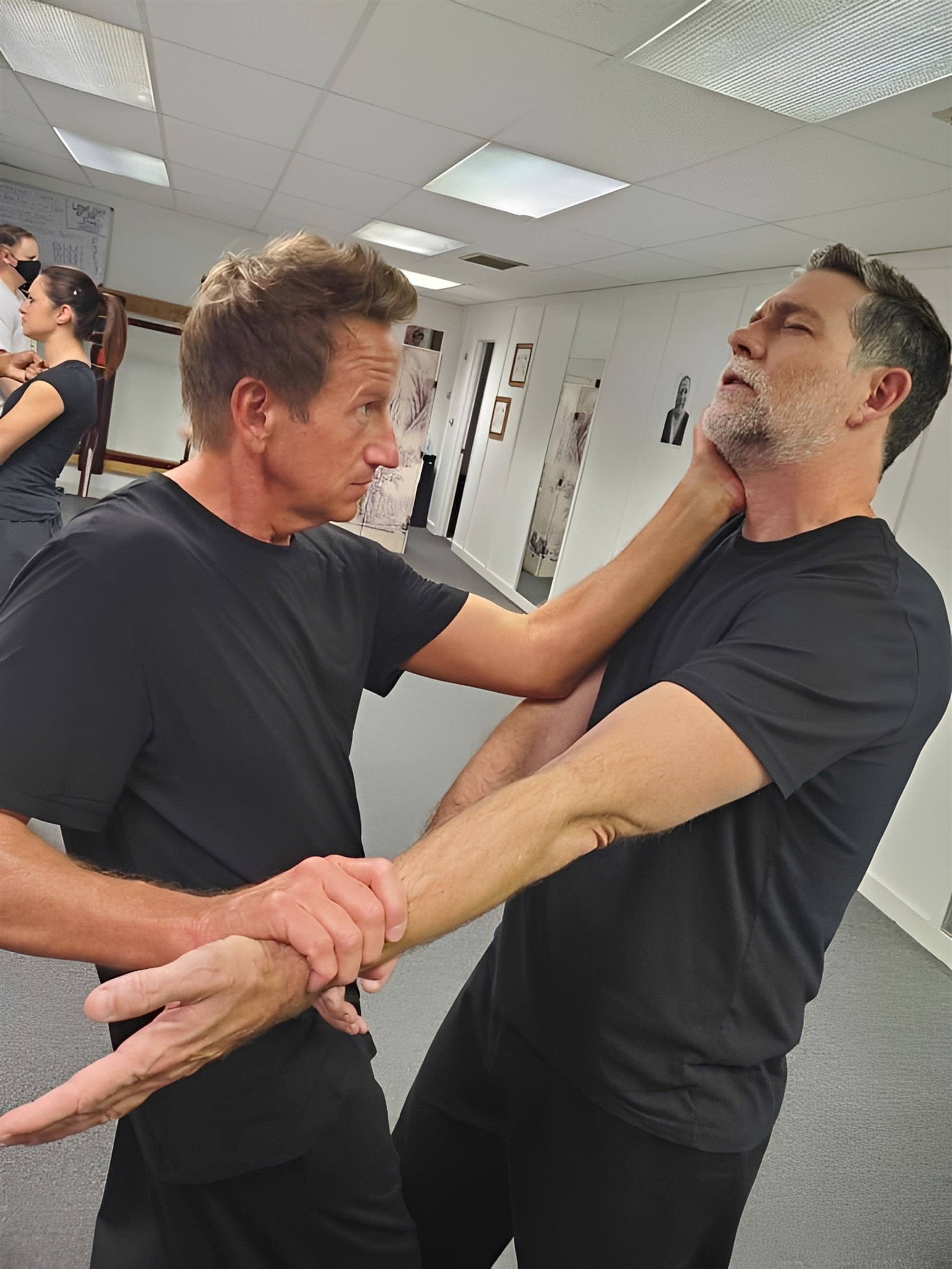 Greg and Jeff training